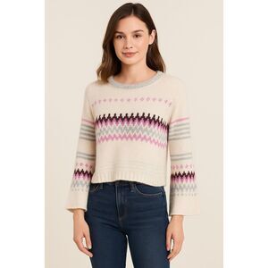 Solutions size L Fair Isle oversized casual sweater